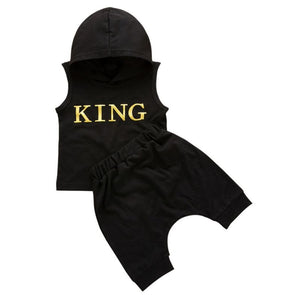 KING Hoodie Tank Top & Pants Set