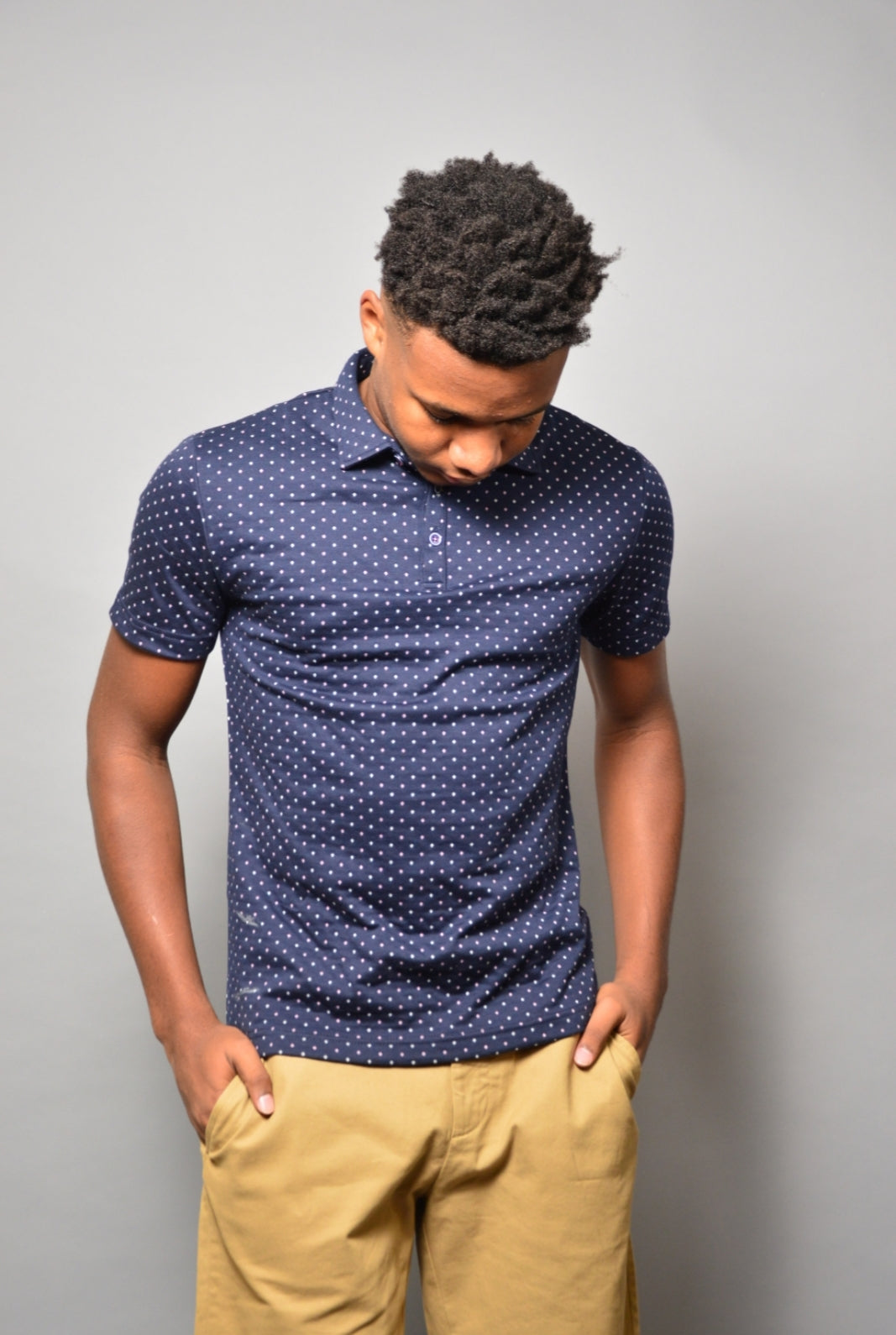 Navy Fashion Polo