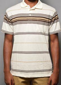 Off White Stripe Polo