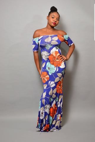 Gardenia Mermaid Maxi Dress