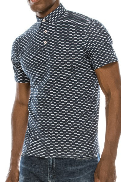 Navy Fashion Polo